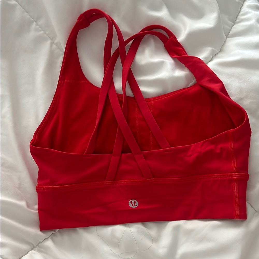 Lululemon Athletica Red Racerback Sports Bra